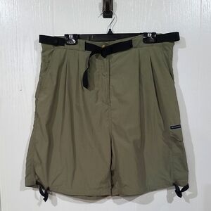 Exofficio Womens Olive Green Nylon Quick Dry Fabric Cargo Shorts Size 18/20